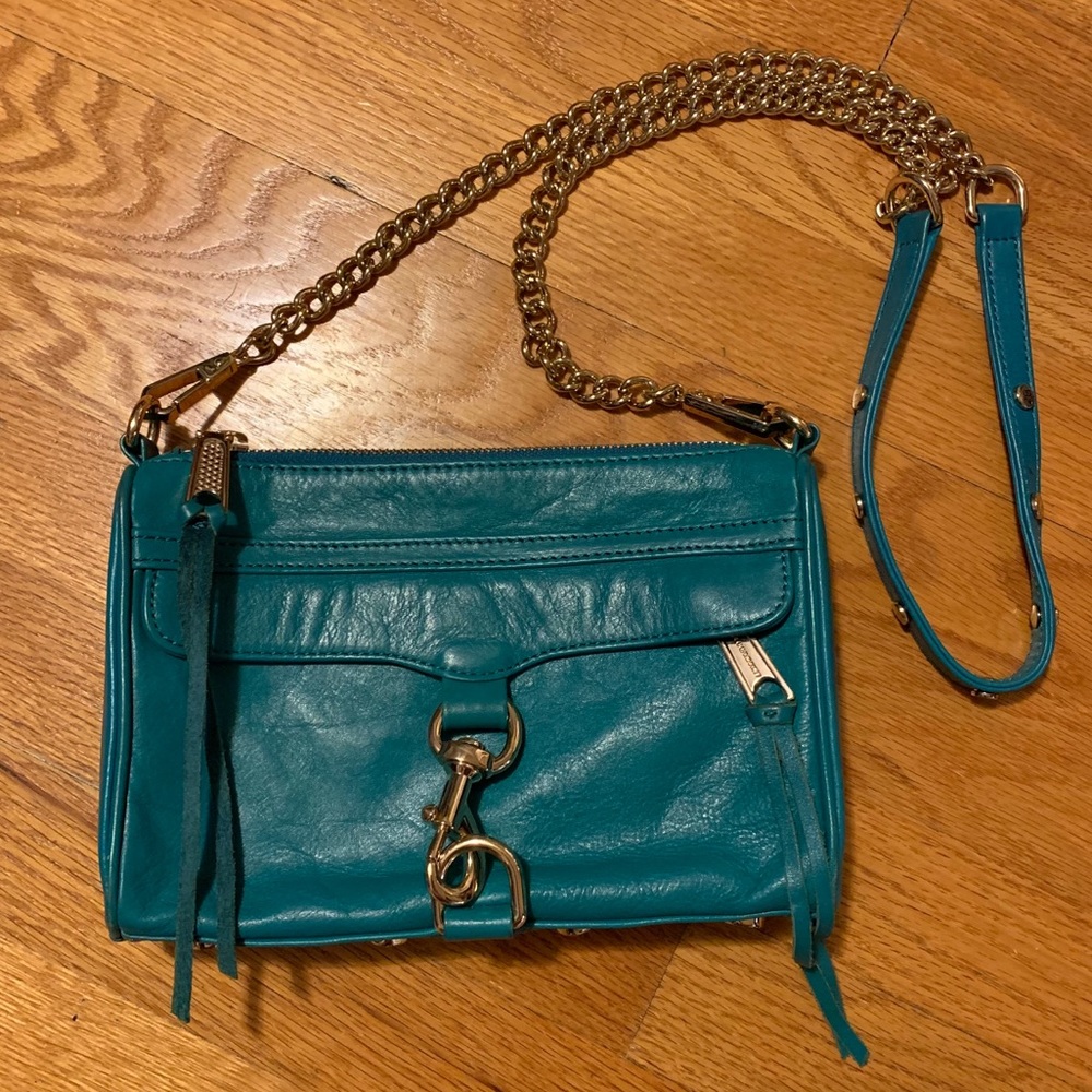 Rebecca Minkoff Mini M.A.C. Crossbody in Teal